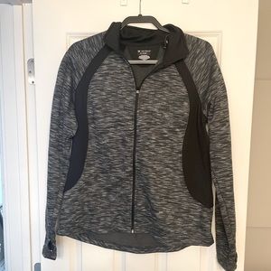 Gray and Black zip sweatshirt